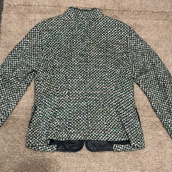 Lafayette 148 New York Green Tweed Jacket Size 8 Retails $698 - Picture 5 of 5